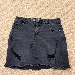 Wild Fable Distressed Denim Mini Skirt